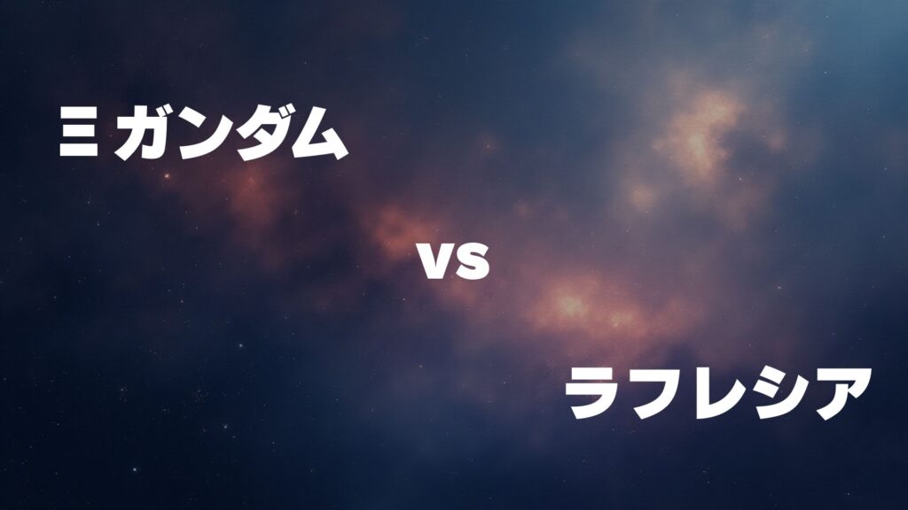 Ξガンダム vs ラフレシア どっちが強い