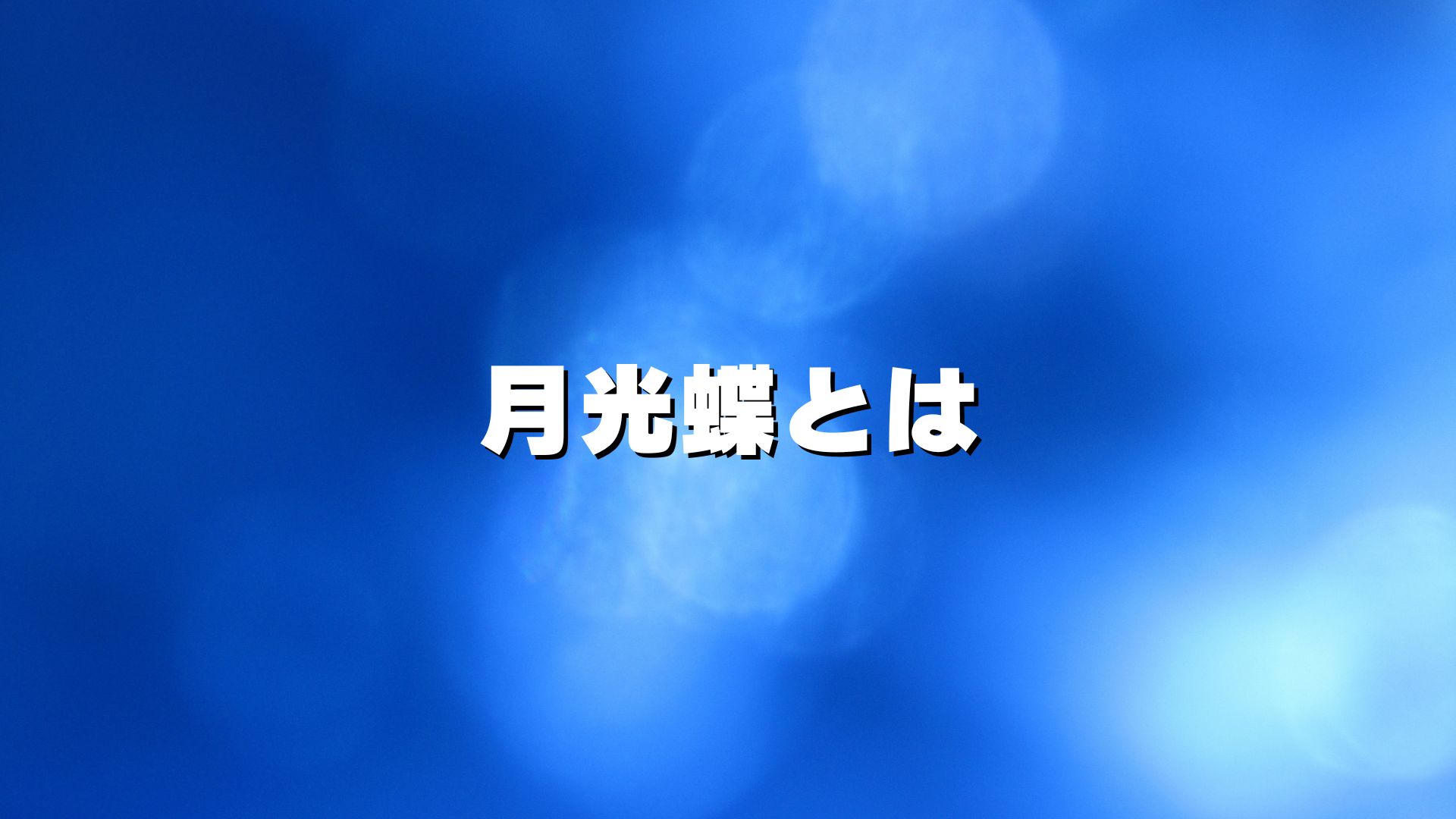 月光蝶とは