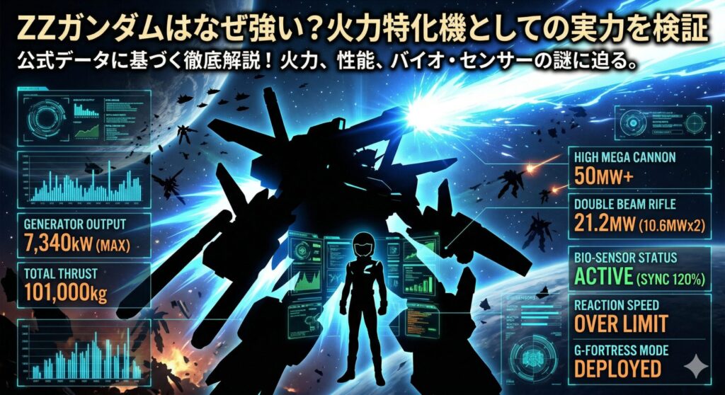ZZガンダムはなぜ強い？火力特化機としての実力を検証