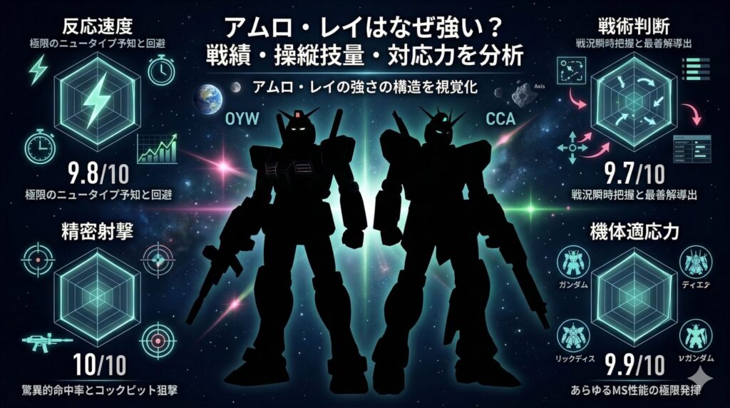 アムロ・レイはなぜ強い？戦績・操縦技量・対応力を分析